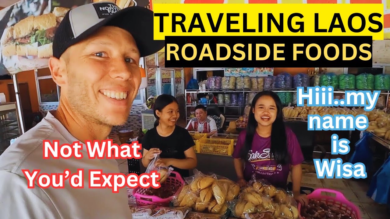 🇱🇦Roadside FOODS Traveling LAOS | PRIME TIME SOUTHERN TOUR Day 1