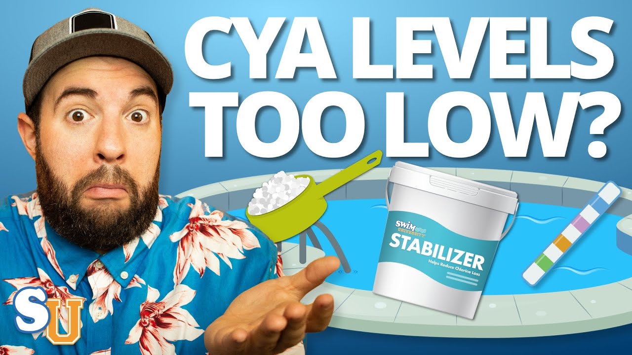 Как повысить уровень циануровой кислоты в бассейне