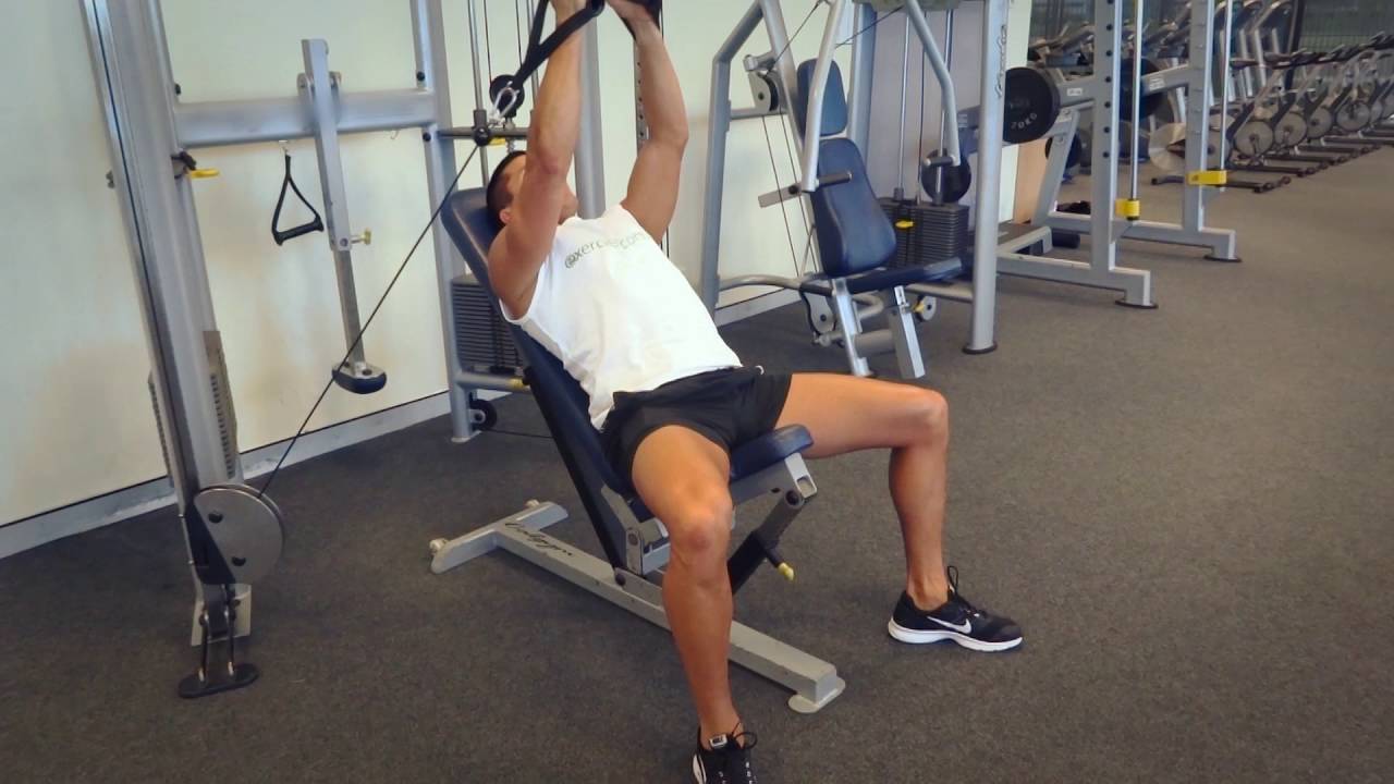 Incline Cable Fly (Exercises.com.au)