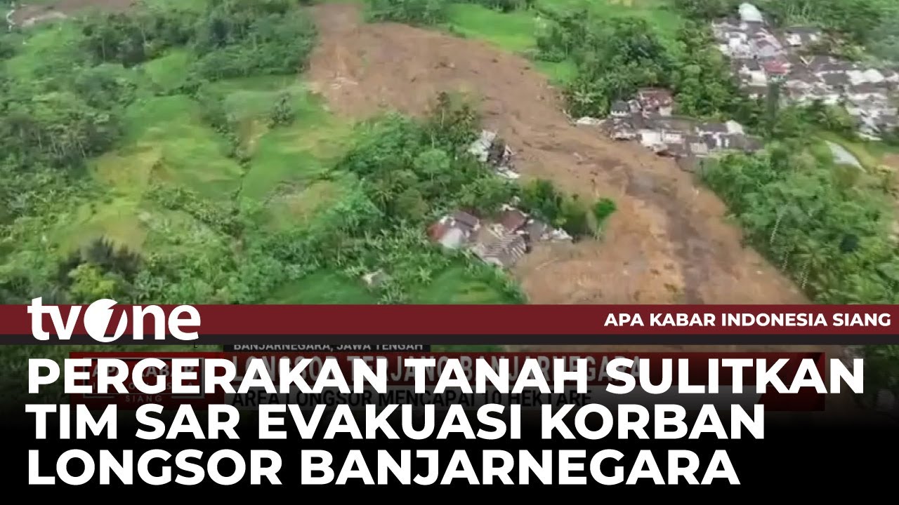 Mengerikannya Detik-detik Longsor di Banjarnegara, Proses Penyelamatan Terkendala Tanah Bergerak