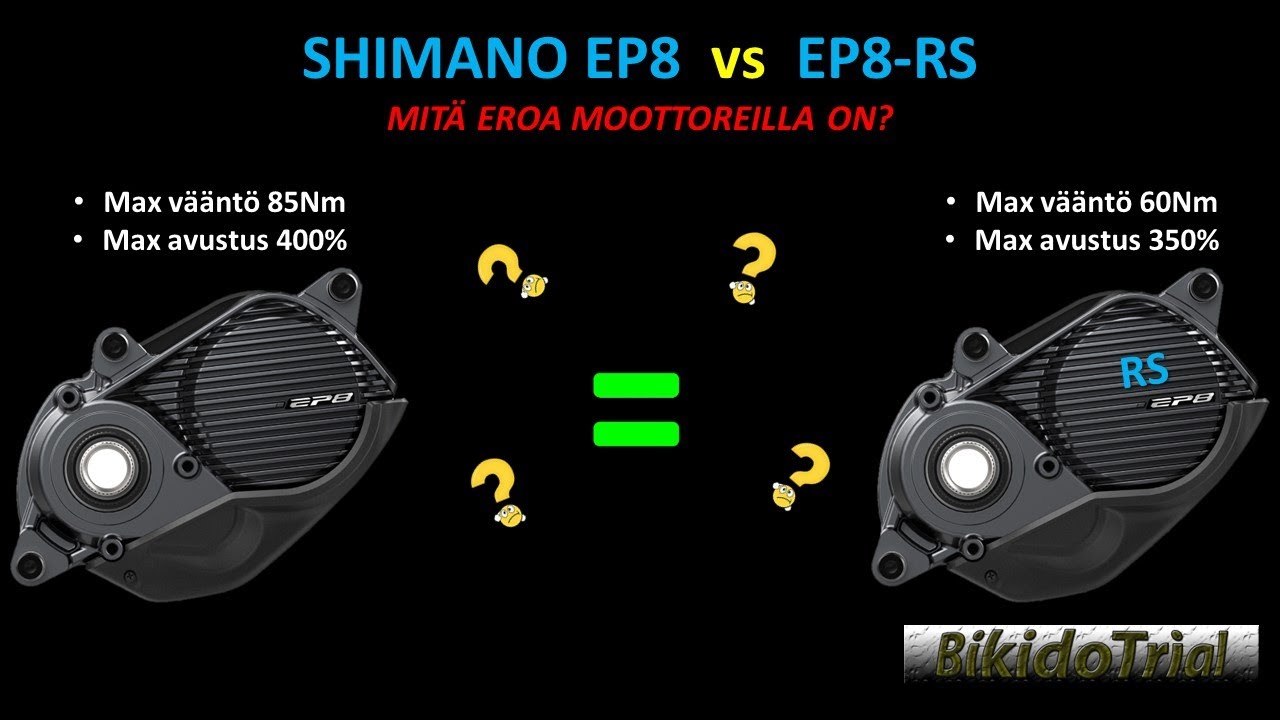 Shimano EP8 vs EP8-RS - Mitä eroa moottoreilla on?