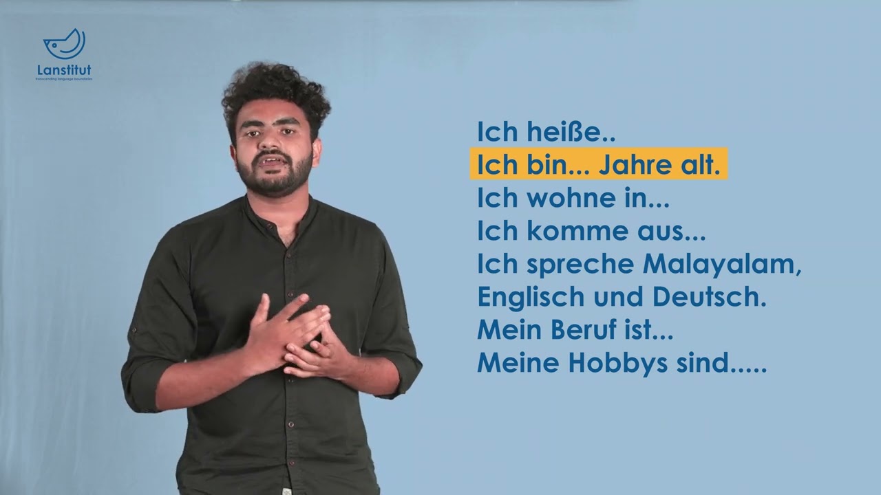 Self Introduction in German | Learn German online.