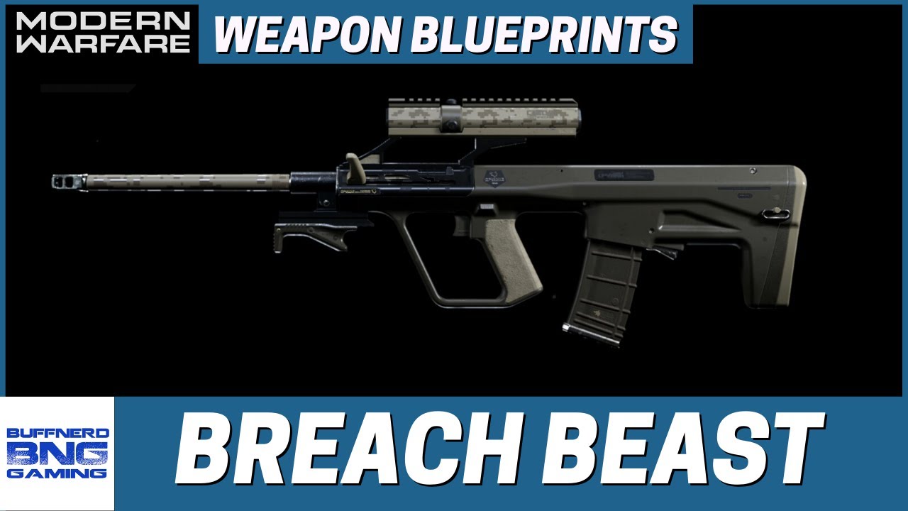 Breach Beast STG77 Weapon Blueprint  - Call Of Duty Modern Warfare