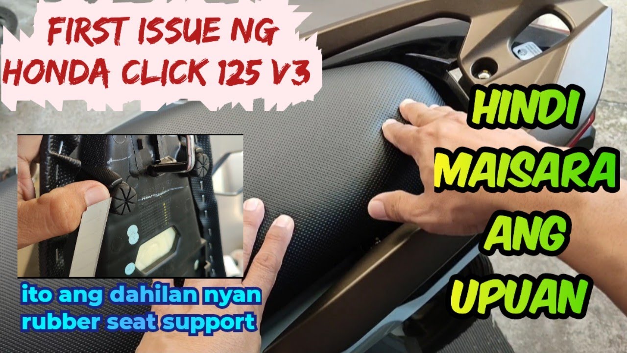 Honda Click 125 V3 hindi ma lock ang upuan, ito ang solusyon