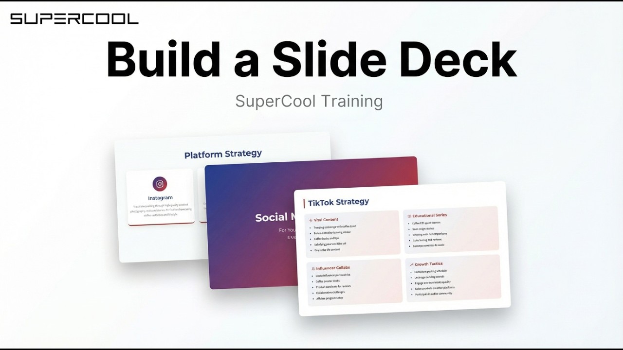 Build Slide Decks in Minutes with Supercool | Supercool Training