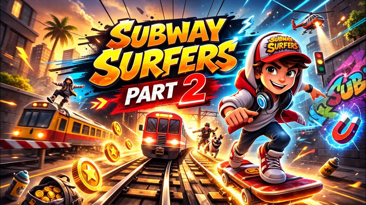 Subway Surfers Part 2 🔥 Crazy Run, Fast Dodges & Coin Hunt | Can I Beat My Score?