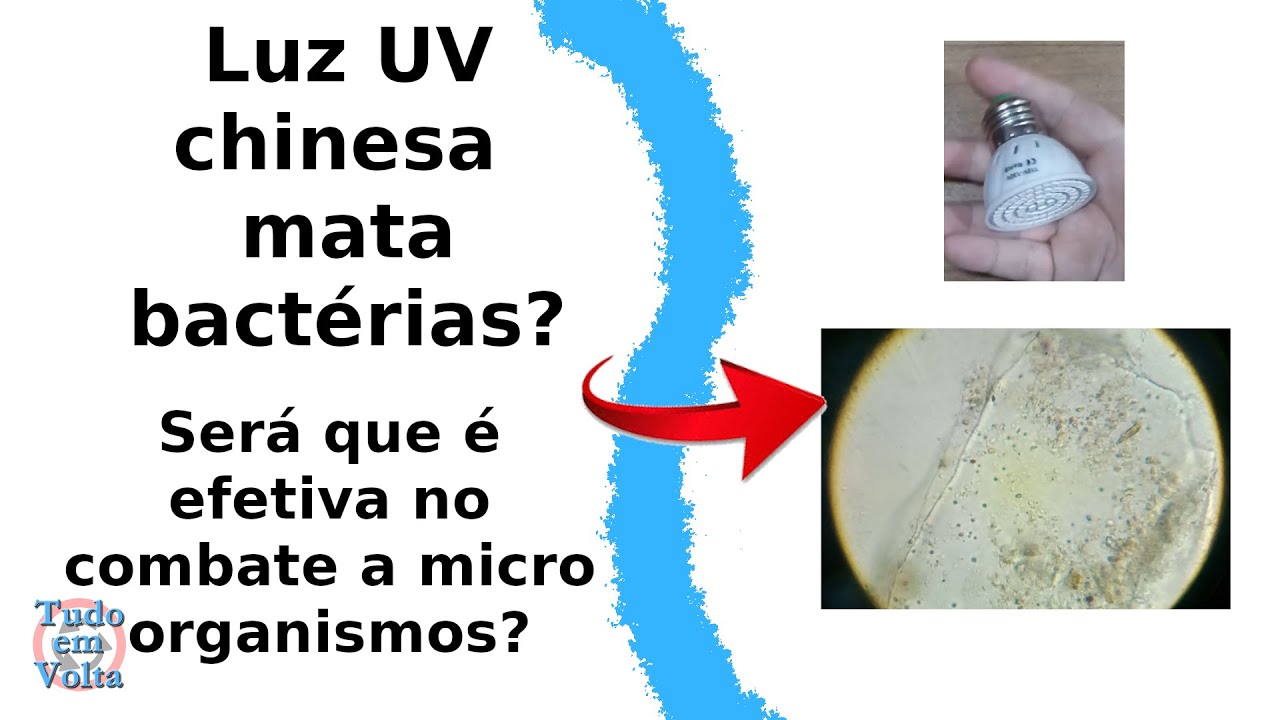 Lâmpada UV esterilizante Chinesa RC 1695 mata bactérias? ultra violeta bactericida germicida covid19