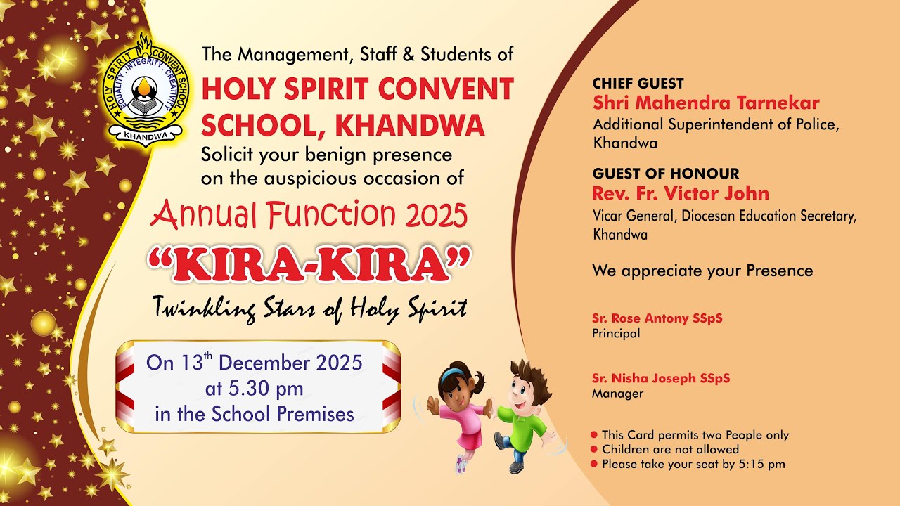 Annual Day 2025-26 | Kira-Kira | Holy Spirit Convent School, Khandwa