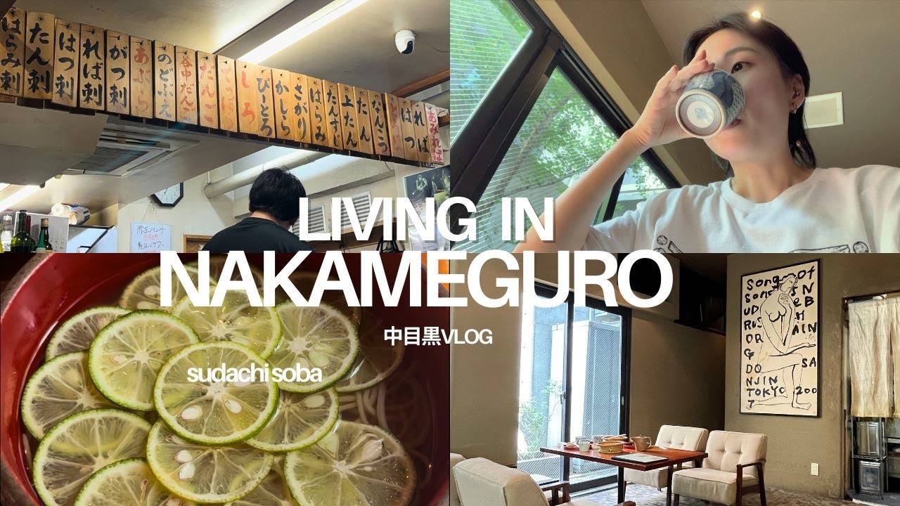 東京 中目黒 VLOG🍴 |  土山人すだちそば🍋 | daco ダコー🍩 |  ダンカレー🍛 |もつ焼 でん🍢 | 東京に住む韓国人