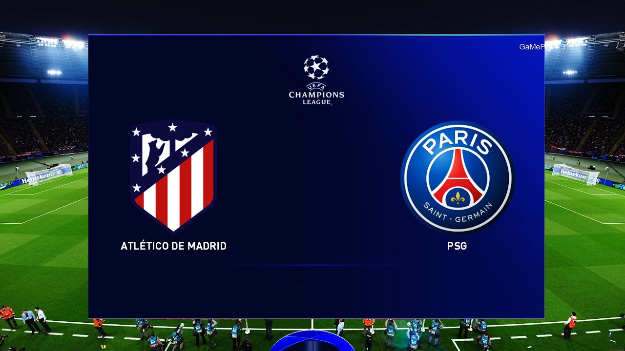 PES 2020 - Atletico Madrid vs PSG - UEFA Champions League 1/2 Final - Gameplay PC