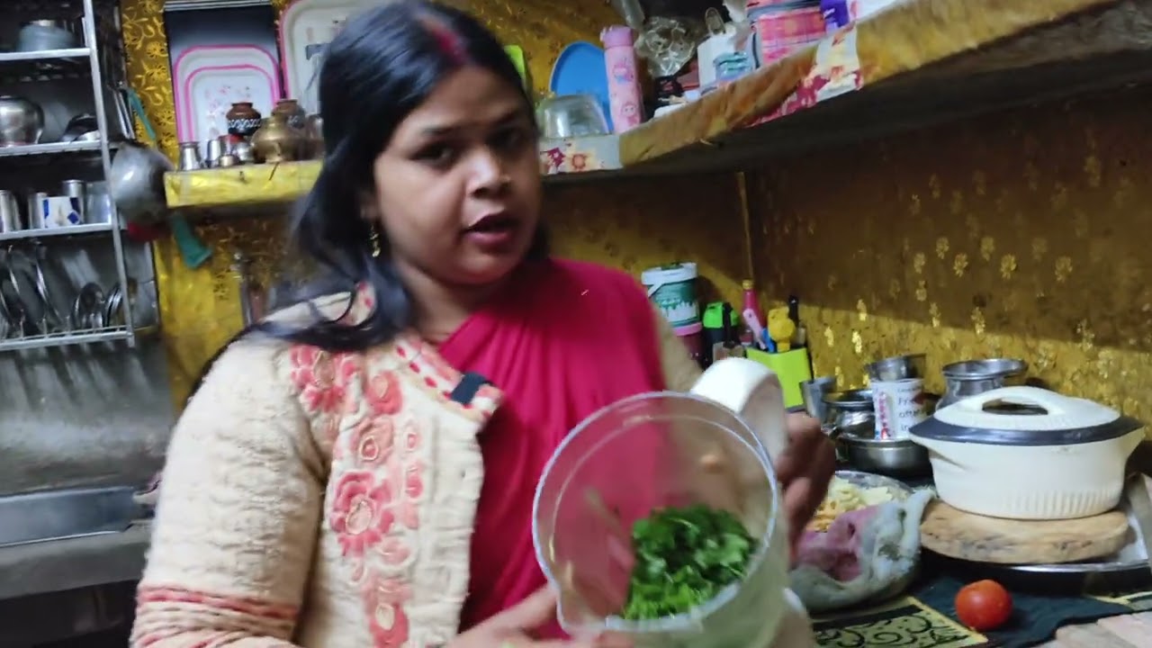 Aaj humne banaya besan ke kate hue aalu #minivlog 