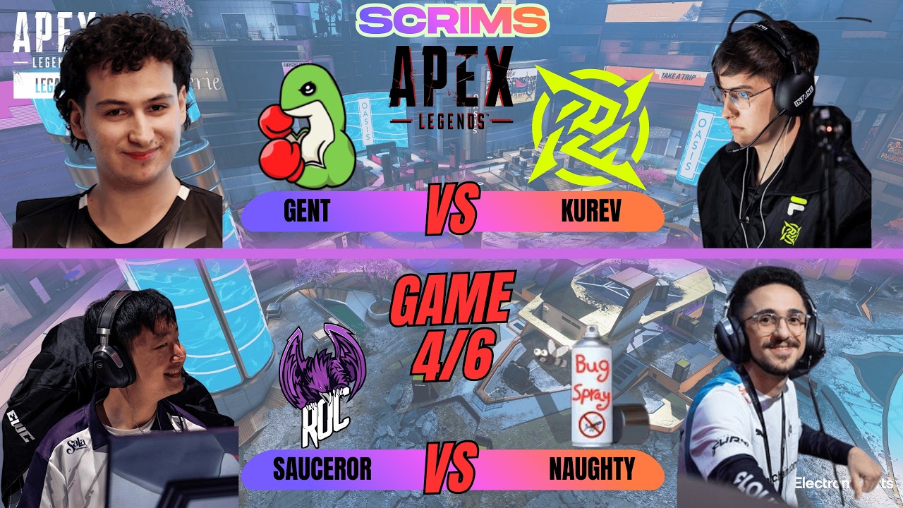 Gent vs Kurev 🔥| Sauceror vs Naughty 🤯 | Apex Legends