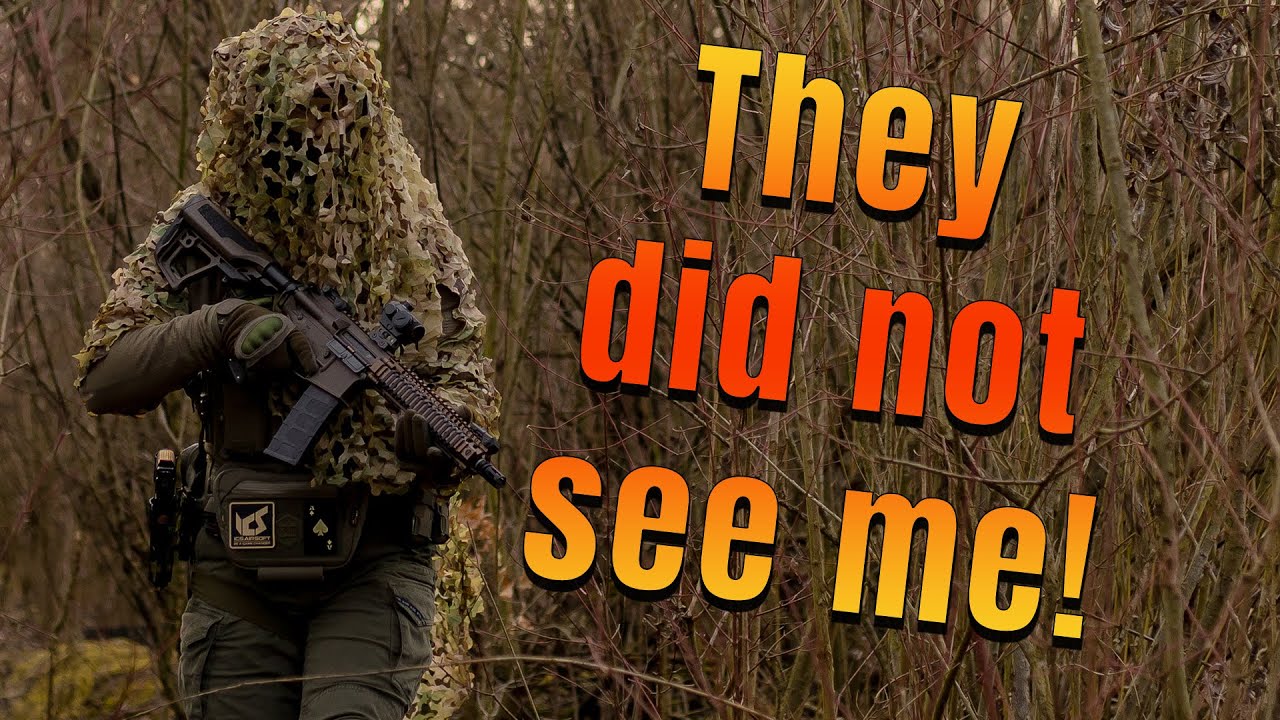 Airsoft Gameplay | Thanks to this camouflage they didn't know where i was 😈