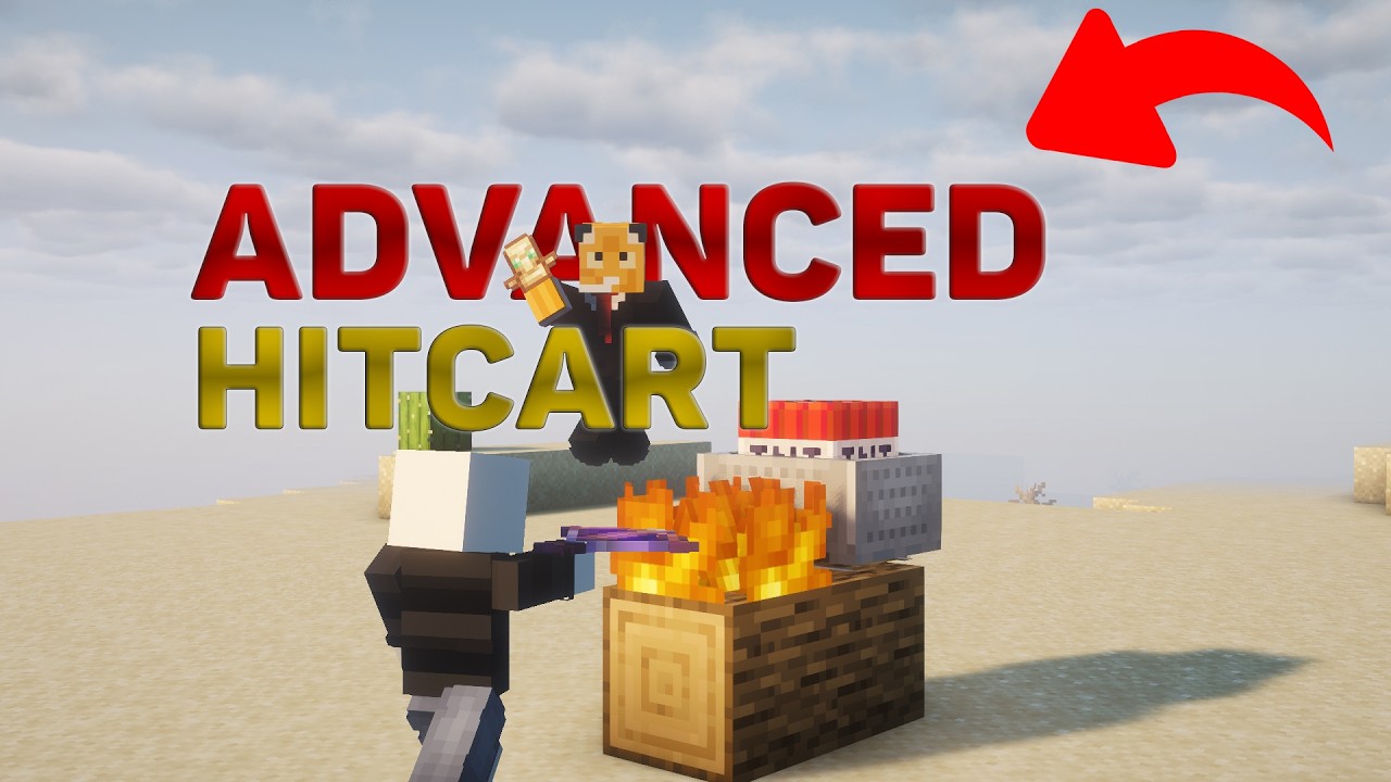 New MINDBLOWING Minecraft Cart PVP Method (feat Zventit)