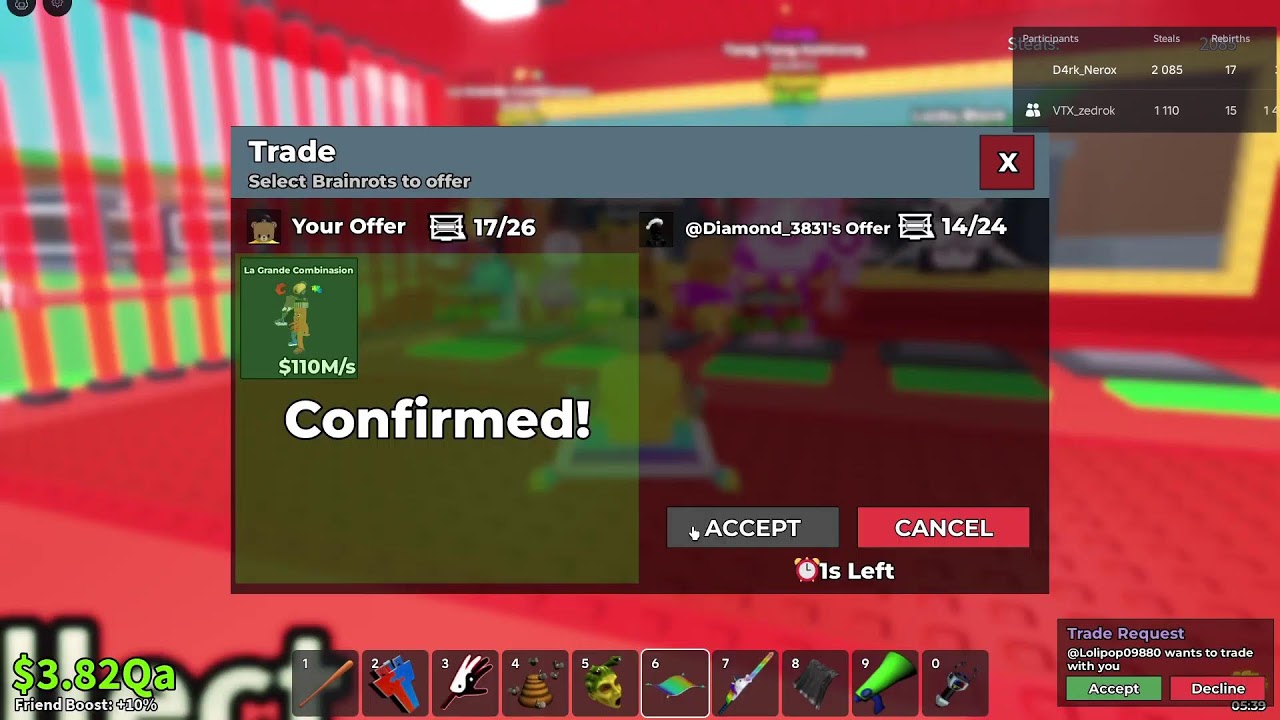 Live🔴SAB trade machine🤖Only