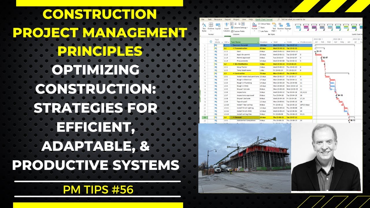 OPTIMIZING CONSTRUCTION: STRATEGIES FOR EFFICIENT, ADAPTABLE, & PRODUCTIVE SYSTEMS.  PM TIPS NO. 56