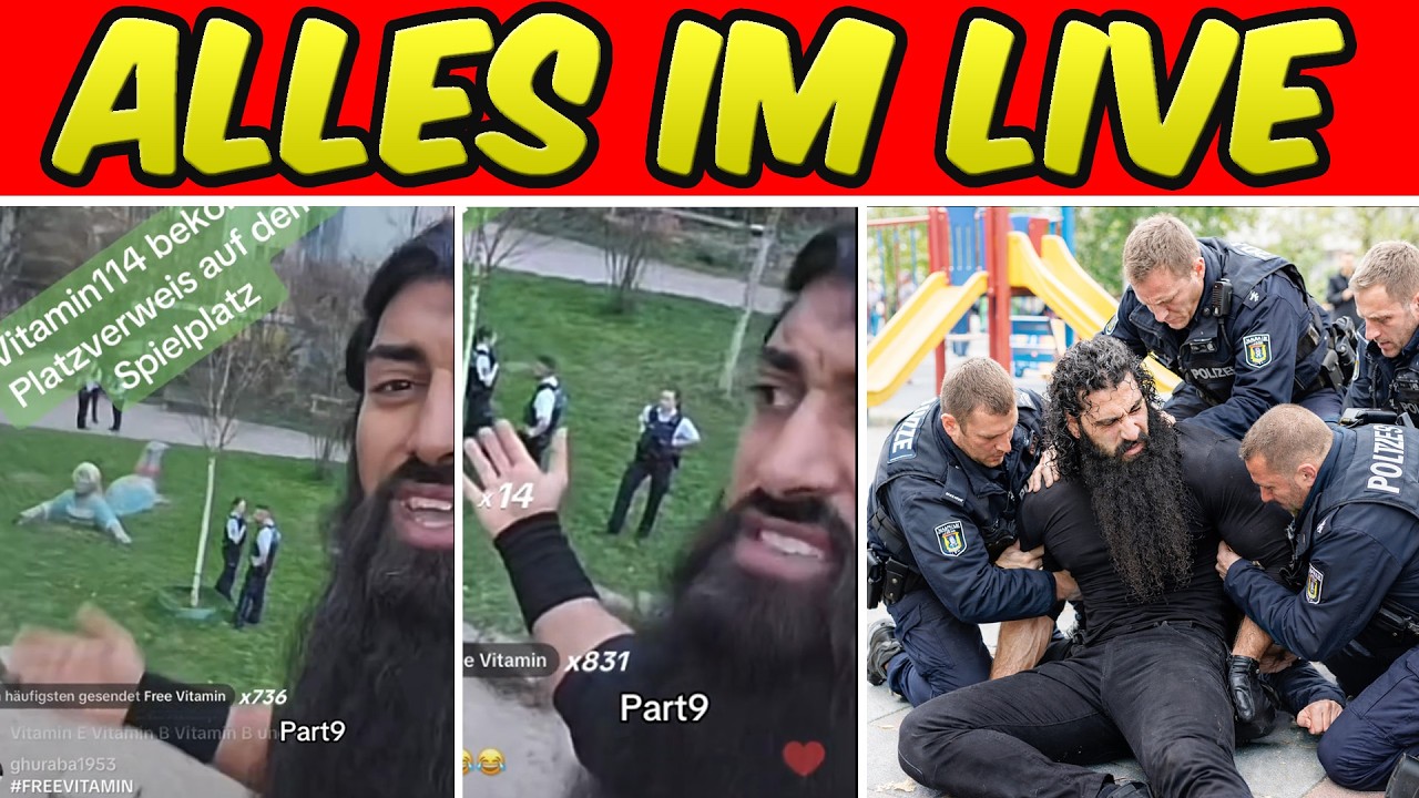 VITAMIN114 wird mehreren POLIZISTEN GEPACKT!!! Die JAGD endet auf einem KLETTERGERÜST im Spielplatz