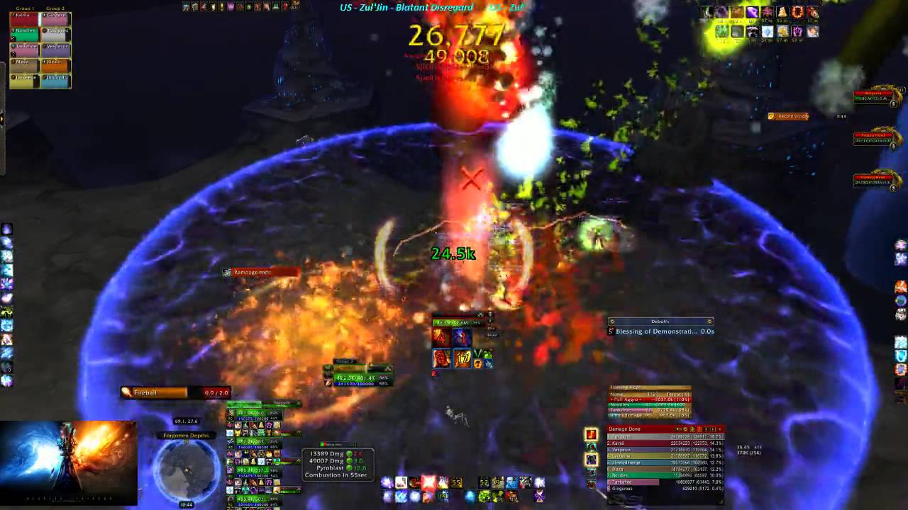 Megaera 10 Man (Mage PoV) Throne of Thunder 5.2 Live!