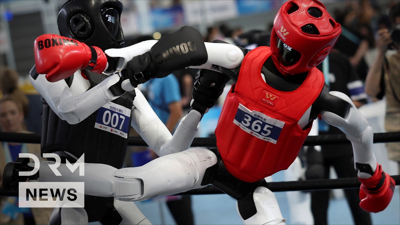 Humanoid Robots Battle in 58kg Kickboxing Match at Beijing&rsquo;s World Robot Games | AI1G