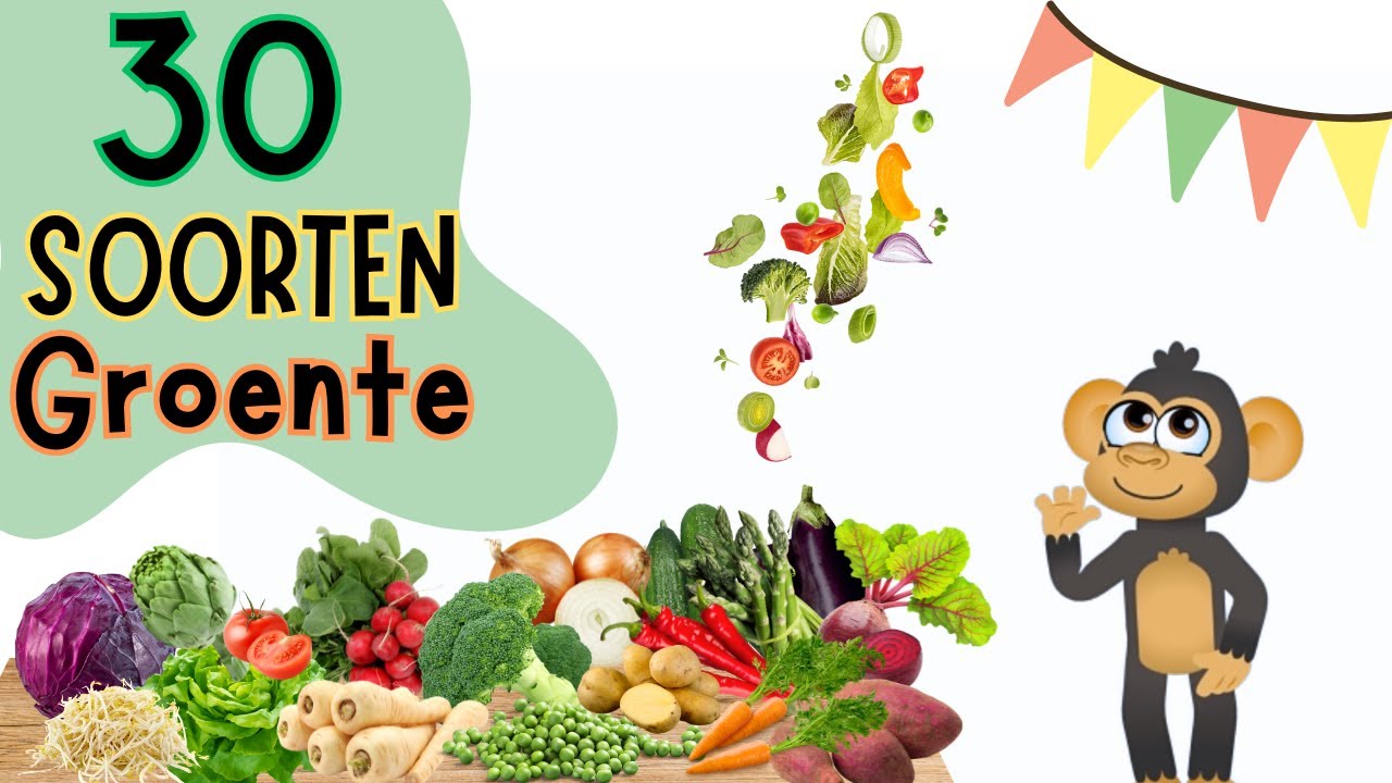 GROENTE LEREN🥦🥕| Leer 30 soorten groente | peuters en kleuters| leerzame filmpje voor kinderen |