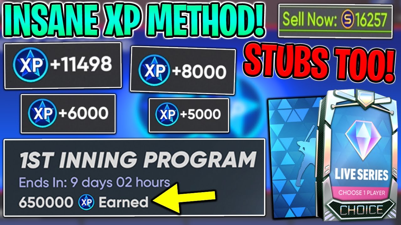 INSANE XP Method! MAX Out Inning Program FAST and EASY! FREE STUBS and PACKS! MLB The Show 21