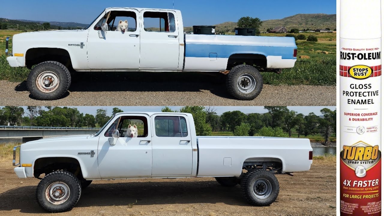 Squarebody Chevy Rustoleum Turbo может быть окрашен и покрыт профессиональной грунтовкой/подбор к...