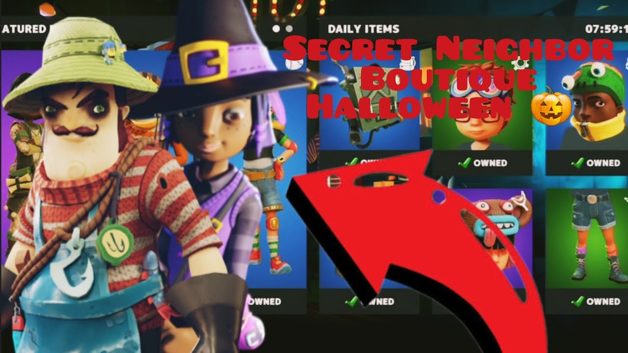 Secret Neighbor - Les Boutiques d'Halloween ! 🎃