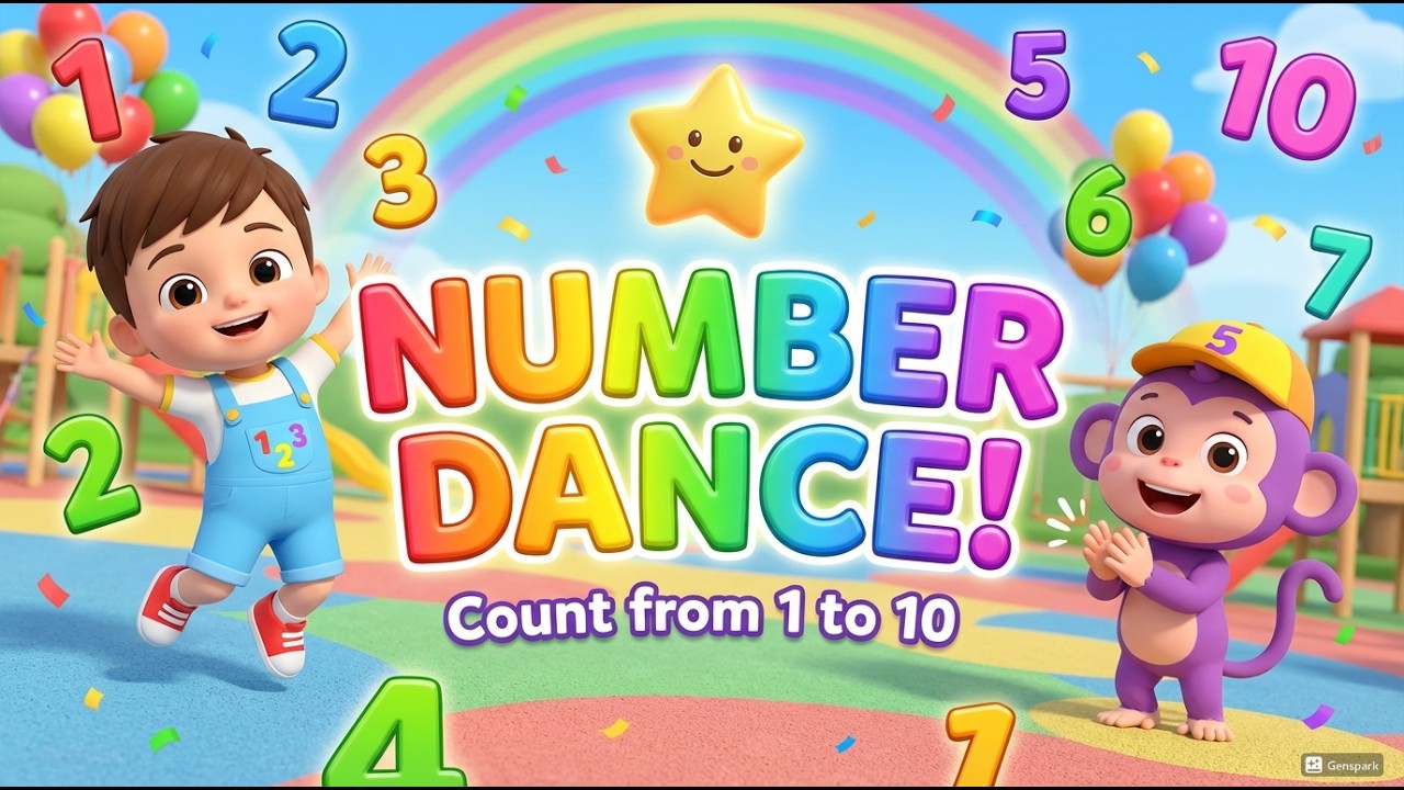 Number Dance 1-10 | Fun Kids Song to Learn Counting 🎵