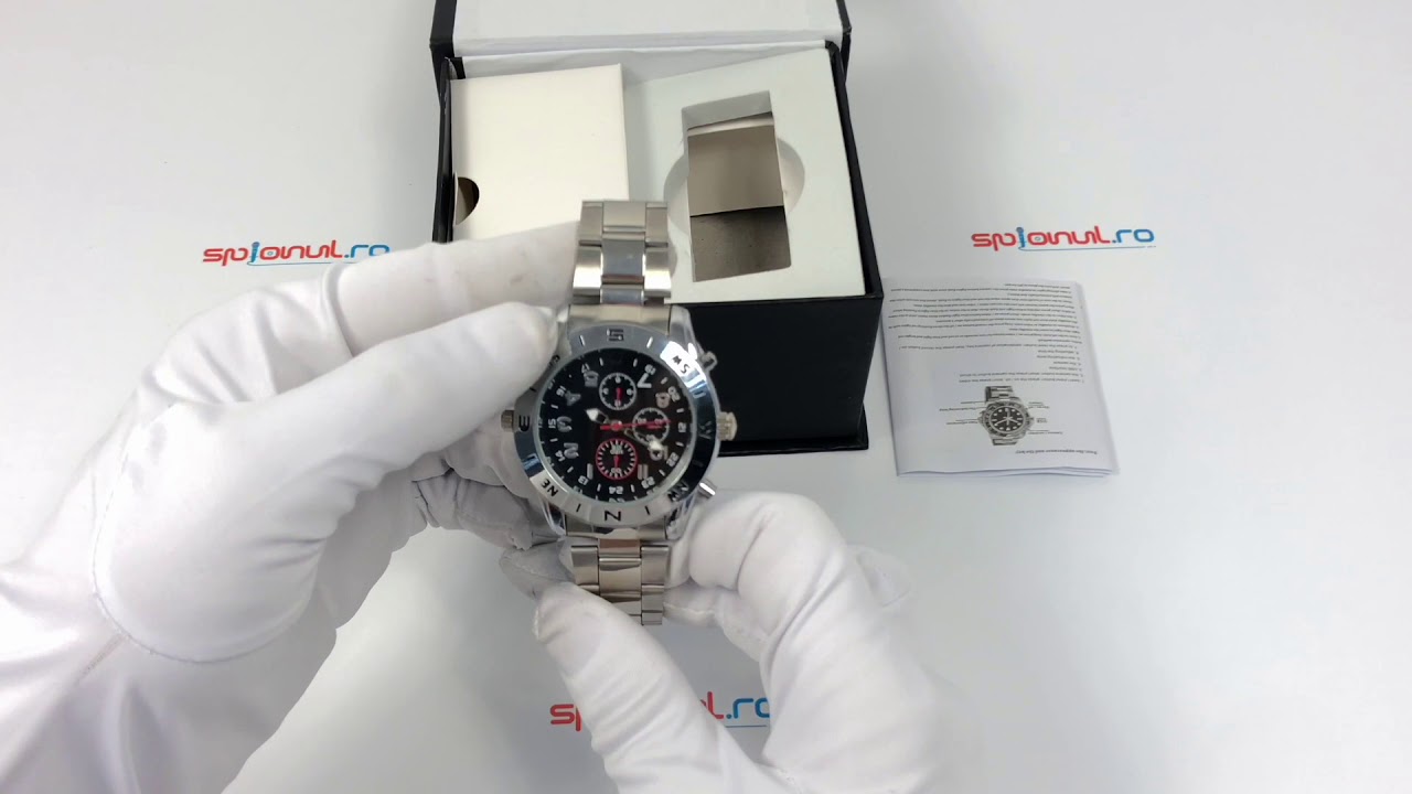 Unboxing Ceas spion cu camera ascunsa - 8GB Cardinal HD - Spionul.ro