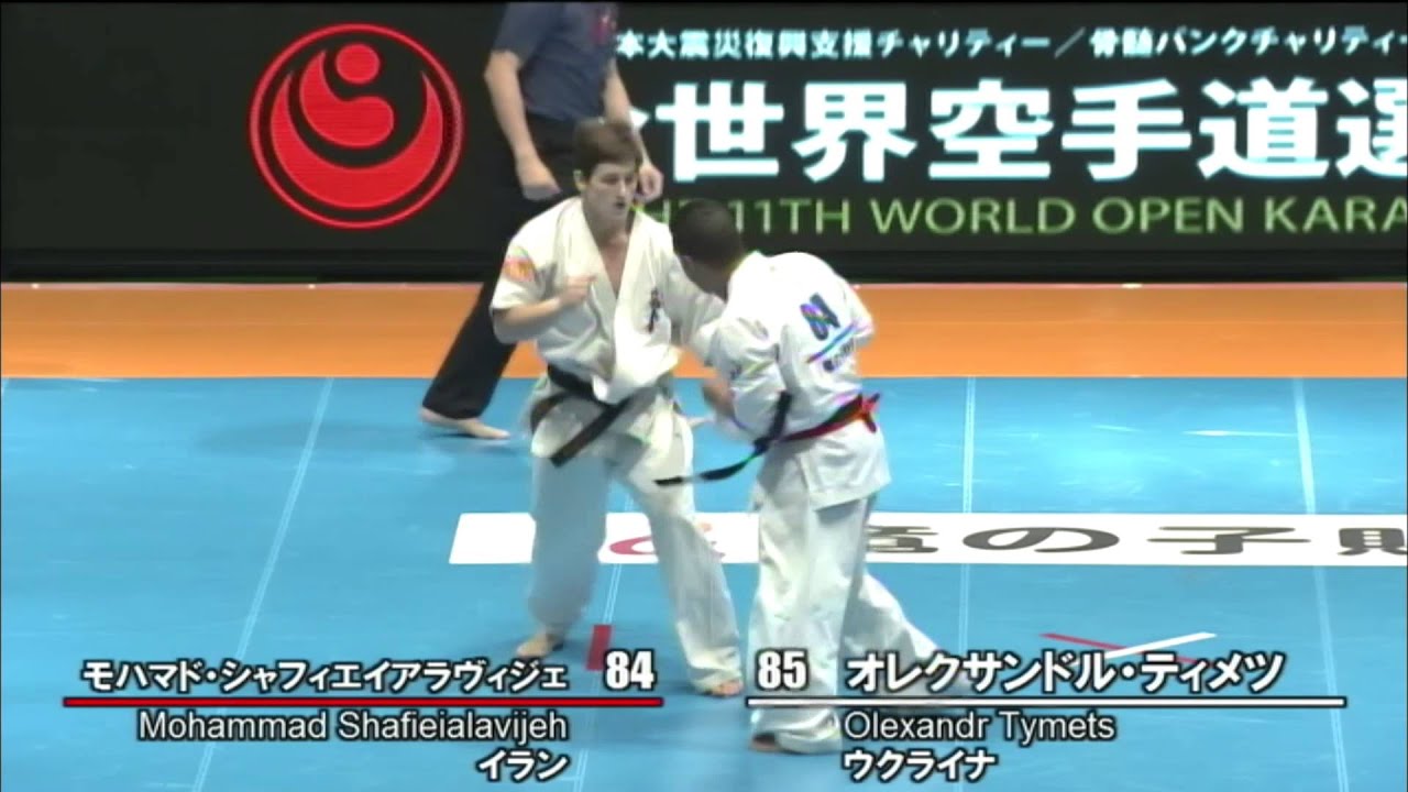 【新極真会】 The 11th World Karate Championship 1 round16 Mohammad Shafieialavijeh vs Olexandr Tymets