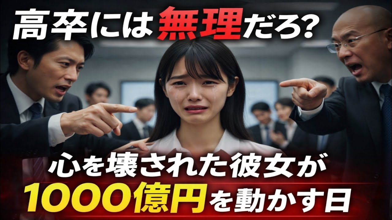 ✨🎬 【高卒と嘲笑われた彼女が、たった一言で1000億円を動かした日――学歴では測れない“本当の価値”】 🌸🔥