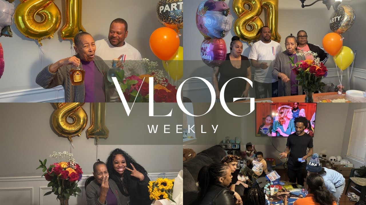 Weekly Vlog| My Grandma’s 81st Birthday + Making Crawfish 🦞 & more 