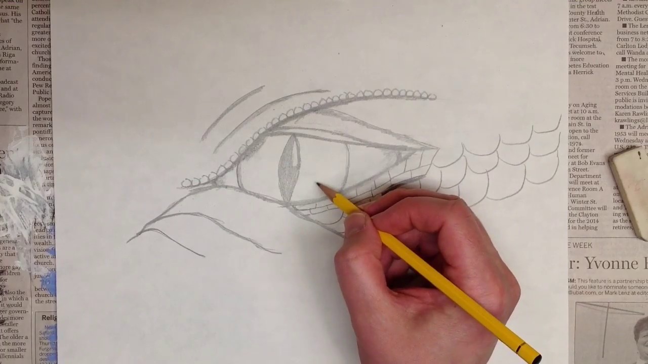 Drawing A Dragon's Eye