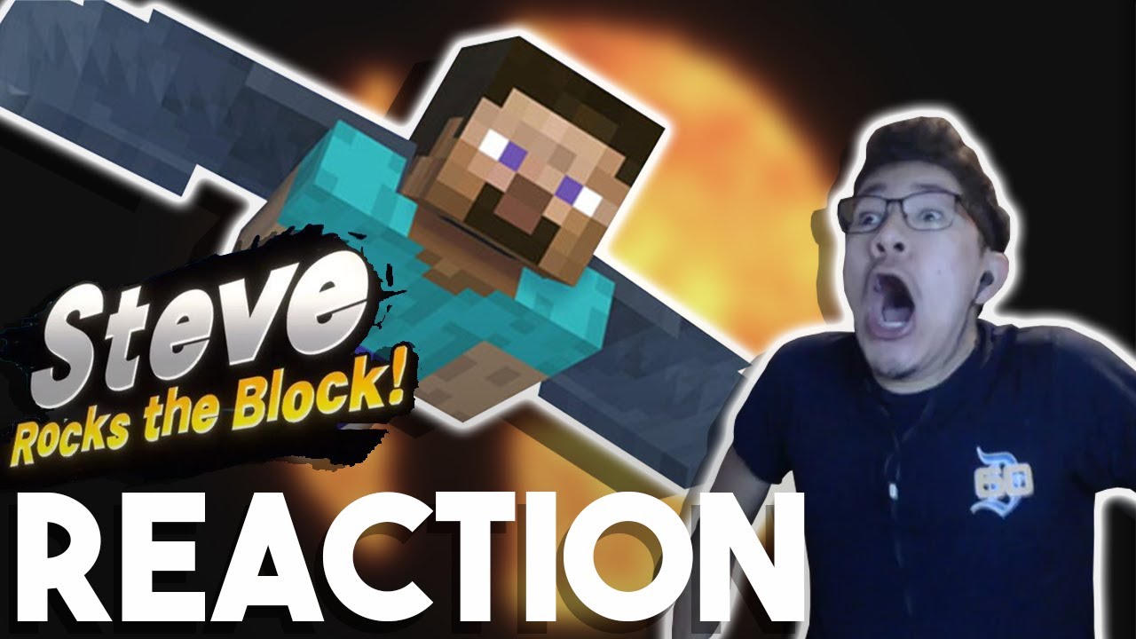 MINECRAFT STEVE JOINS SMASH BROS. - REACTION!