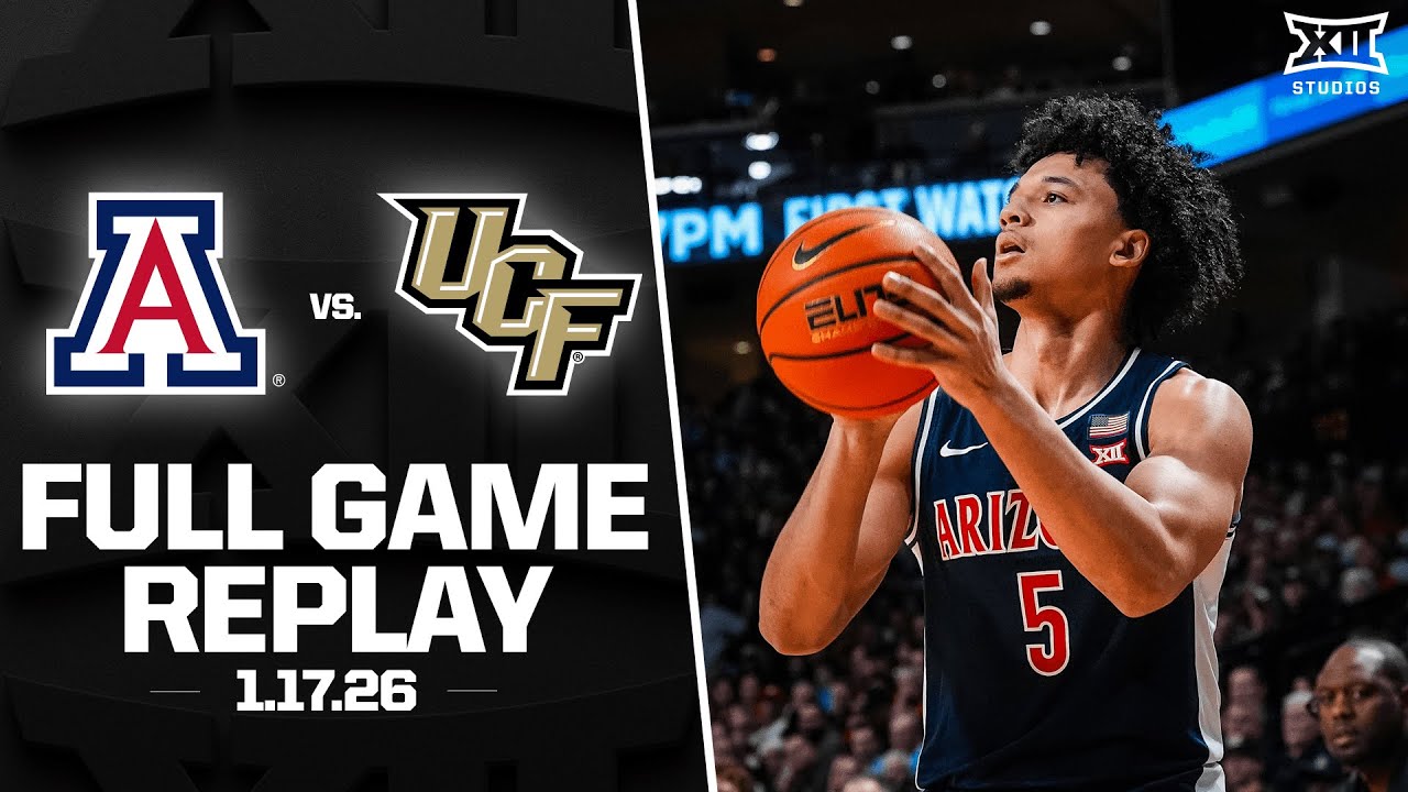 #1 Arizona vs. UCF Full Game Replay (1.17.2026) | 2025-26 Big 12 Men's Basketball