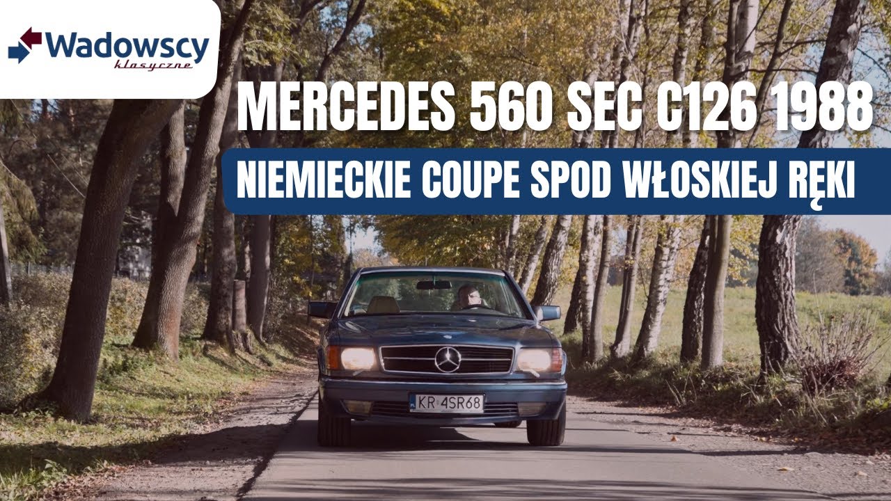 NIEMIECKIE COUPE SPOD WŁOSKIEJ RĘKI 🚗 Mercedes 560 SEC C126 1988