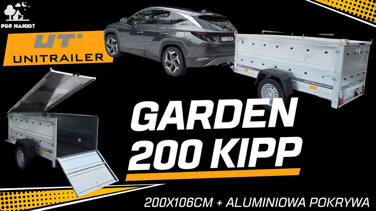 Unitrailer Garden 200 Kipp - pierwsze testy
