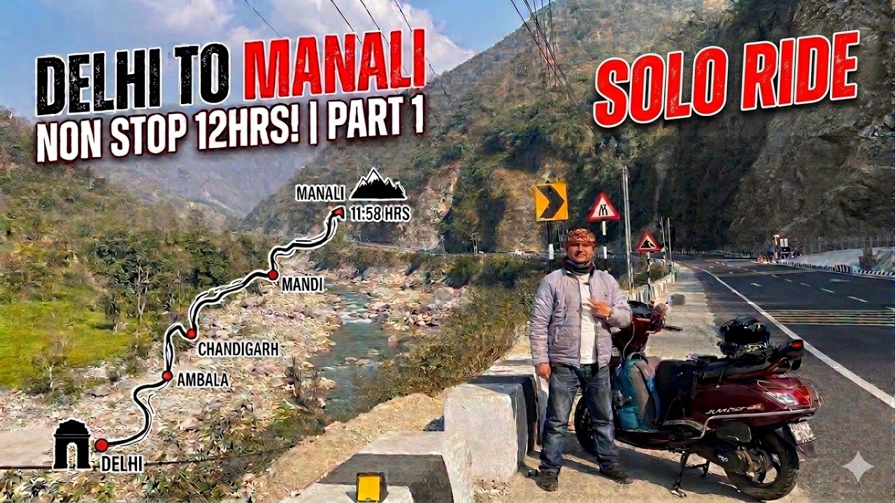 Me Bhi Excited Tha Manali Trip Ke Liye 😍| TVS Jupiter 125 | Long Ride | Solo Ride