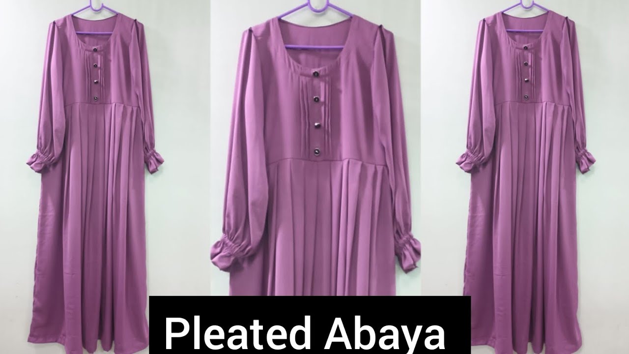 Pleated Abaya cutting & stitching #abayadesigns