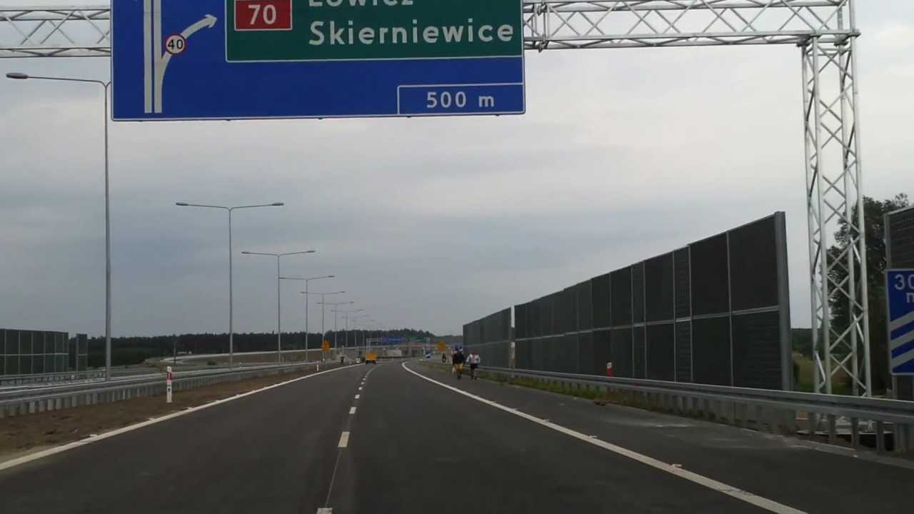 Erplast - A2 węzeł Łowicz - oznakowanie, tablice, konstrukcje