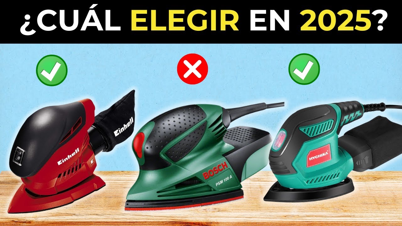 🛠️ Las Mejores 5 Lijadoras Baratas de 2025 Calidad Precio ✅ Orbital/ Madera/ Multifunción