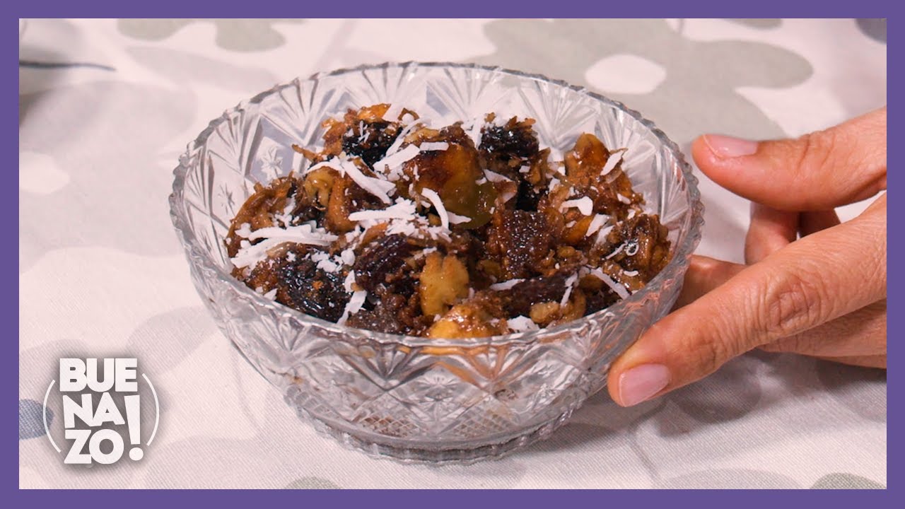 Delicioso postre con pan tostado, miel y frutas secas | Ranfañote | Buenazo!