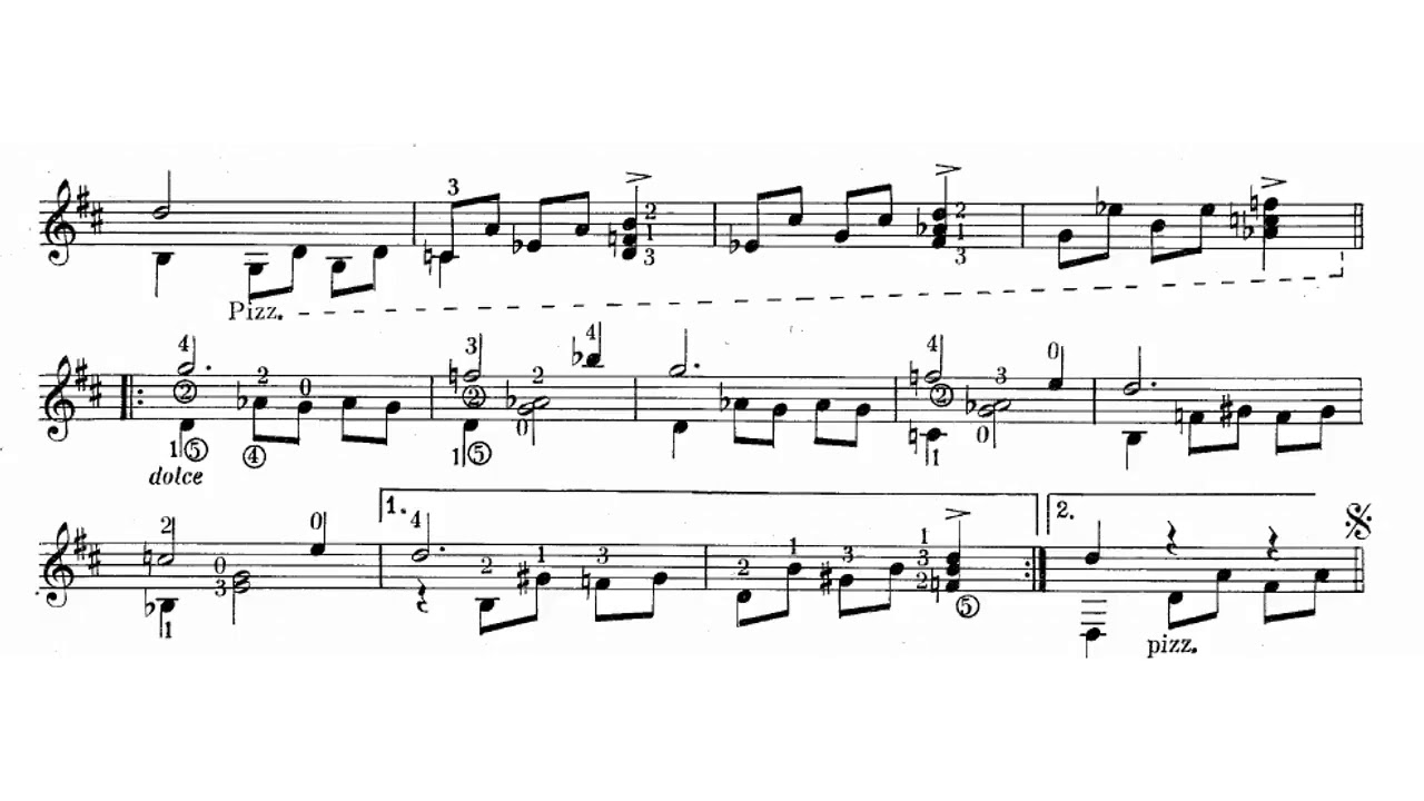 Ida Presti - Danse Rythmique for Guitar (Score video)