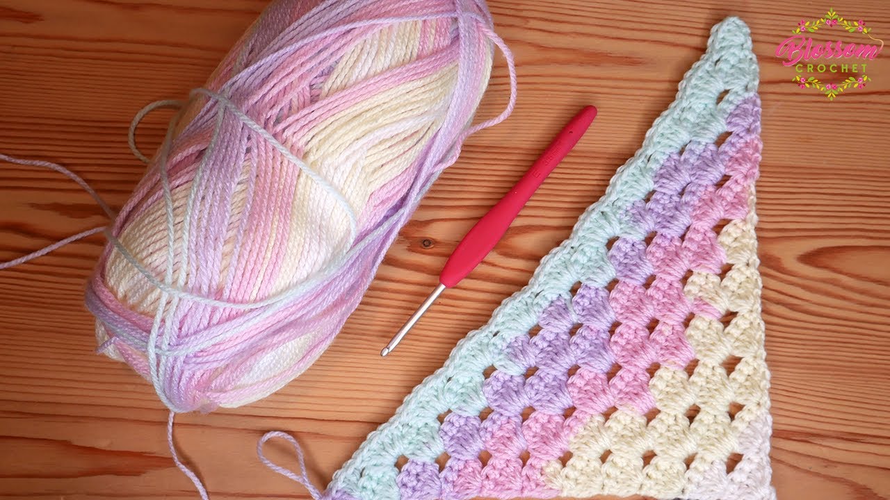Crochet A Shell Stitch Shawl - EASY Beginner Pattern!