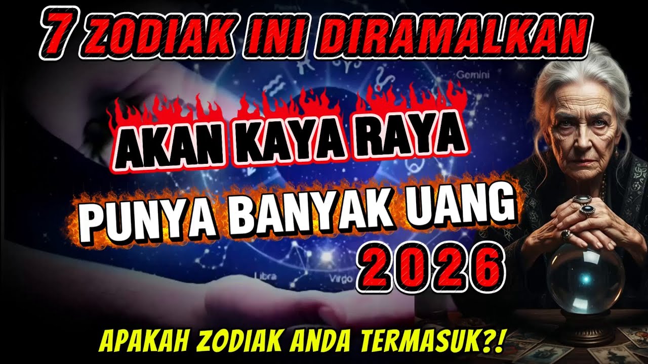 RAMALAN TERBARU 2026!: 7 Zodiak Ini Akan KAYA Punya BANYAK UANG