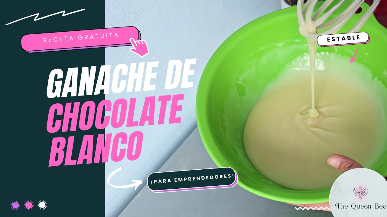 Ganache de chocolate blanco | Receta fácil y económica