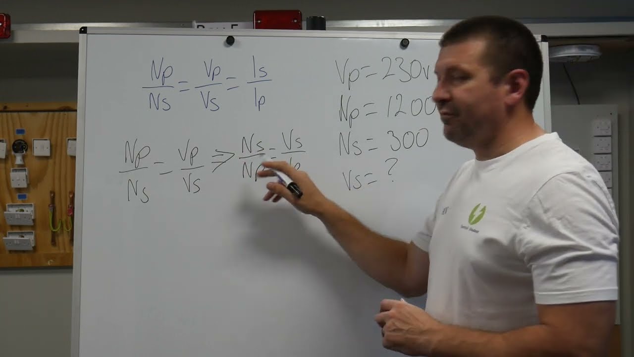 How to use and transpose the transformer equation