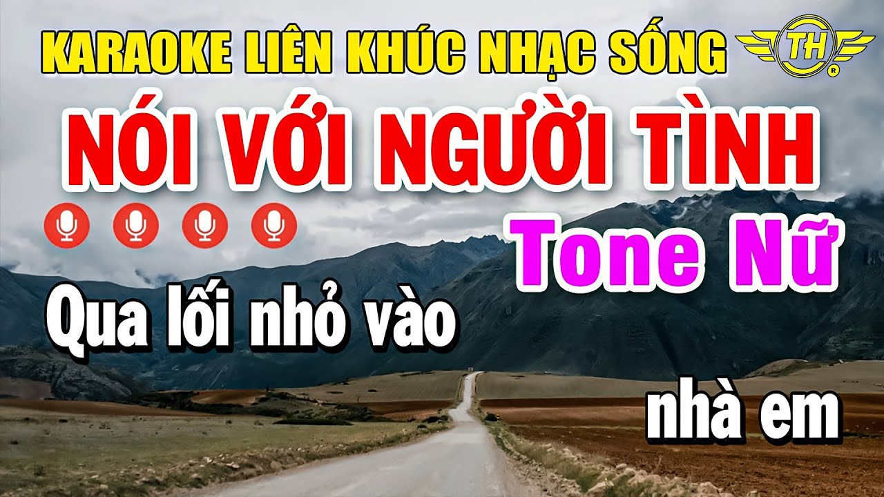Karaoke Liên Khúc Nhạc Bolero Trữ Tình Tone Nữ | Tuyển Chọn Bài Dễ Hát - Nói Với Người Tình