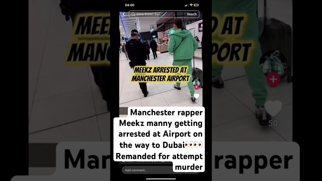 Subscribe🙏🏽RAPPER MEEKZ MANNY ARRESTED AT AIRPORT KNOW ON REMAND TILL COURT!!!!!👀👀😱 #shorts