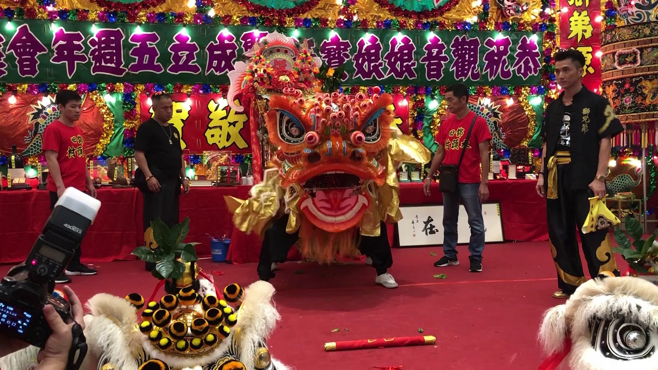 錦田水頭村醒獅團到賀國際獅兄弟同學會成立5週年
